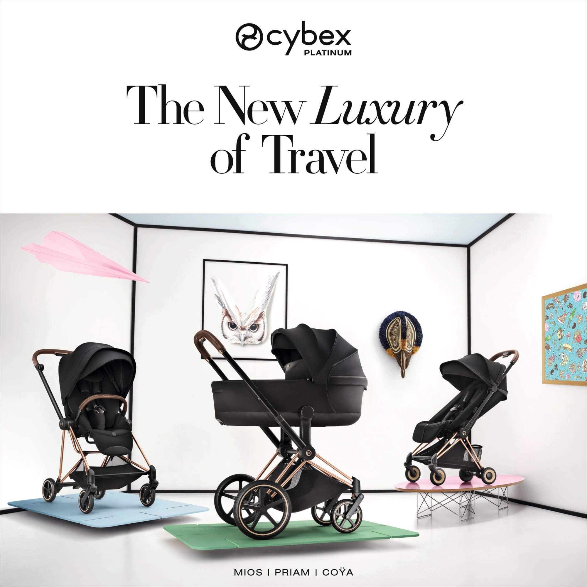 ジンちゃん　ベージュ＋ブラウン CYBEXプラチナムラインのストローラーがモデルチェンジして登場
