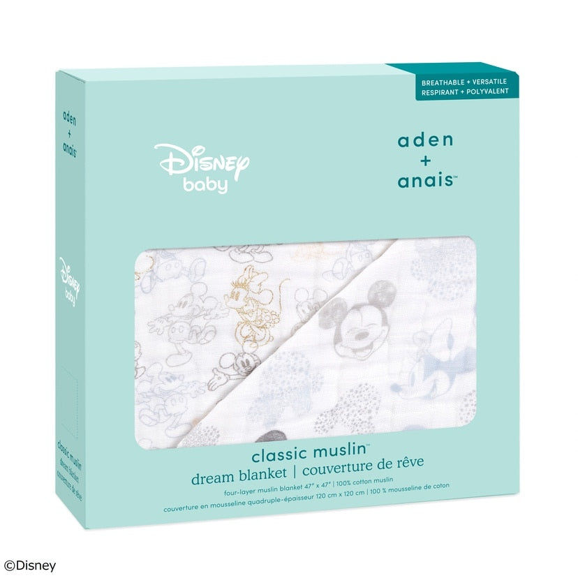 aden + anais] ディズニー ドリームブランケット - ミッキー&ミニー