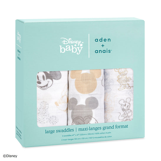 [aden + anais] ディズニー おくるみ - 3枚セット -  ミッキー&ミニー