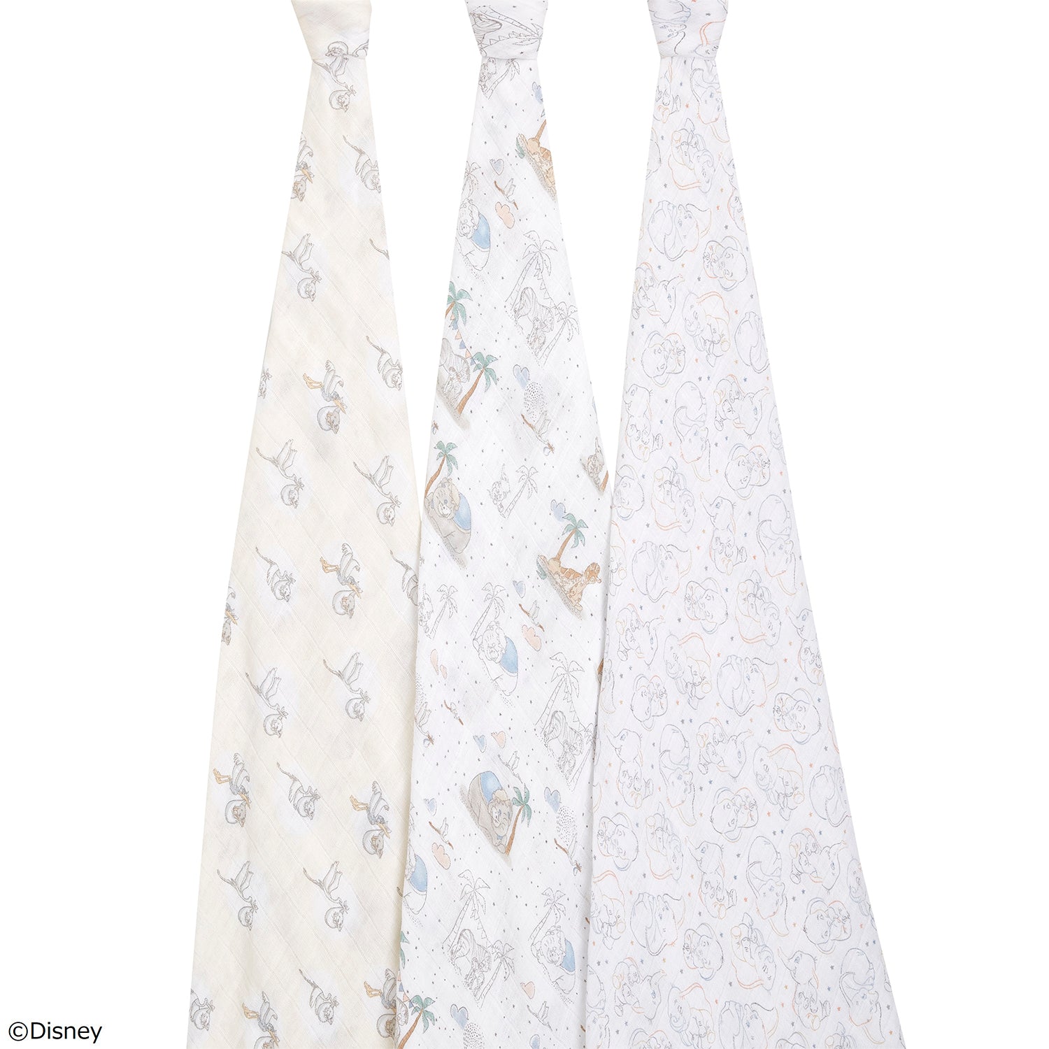 [aden + anais] ディズニー おくるみ - 3枚セット  -  マイダーリンダンボ