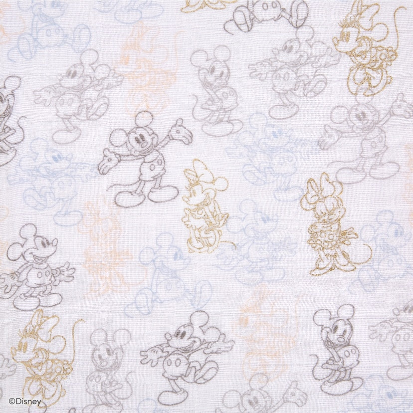 [aden + anais] ディズニー ドリームミニブランケット - 1枚  - ミッキー&ミニー