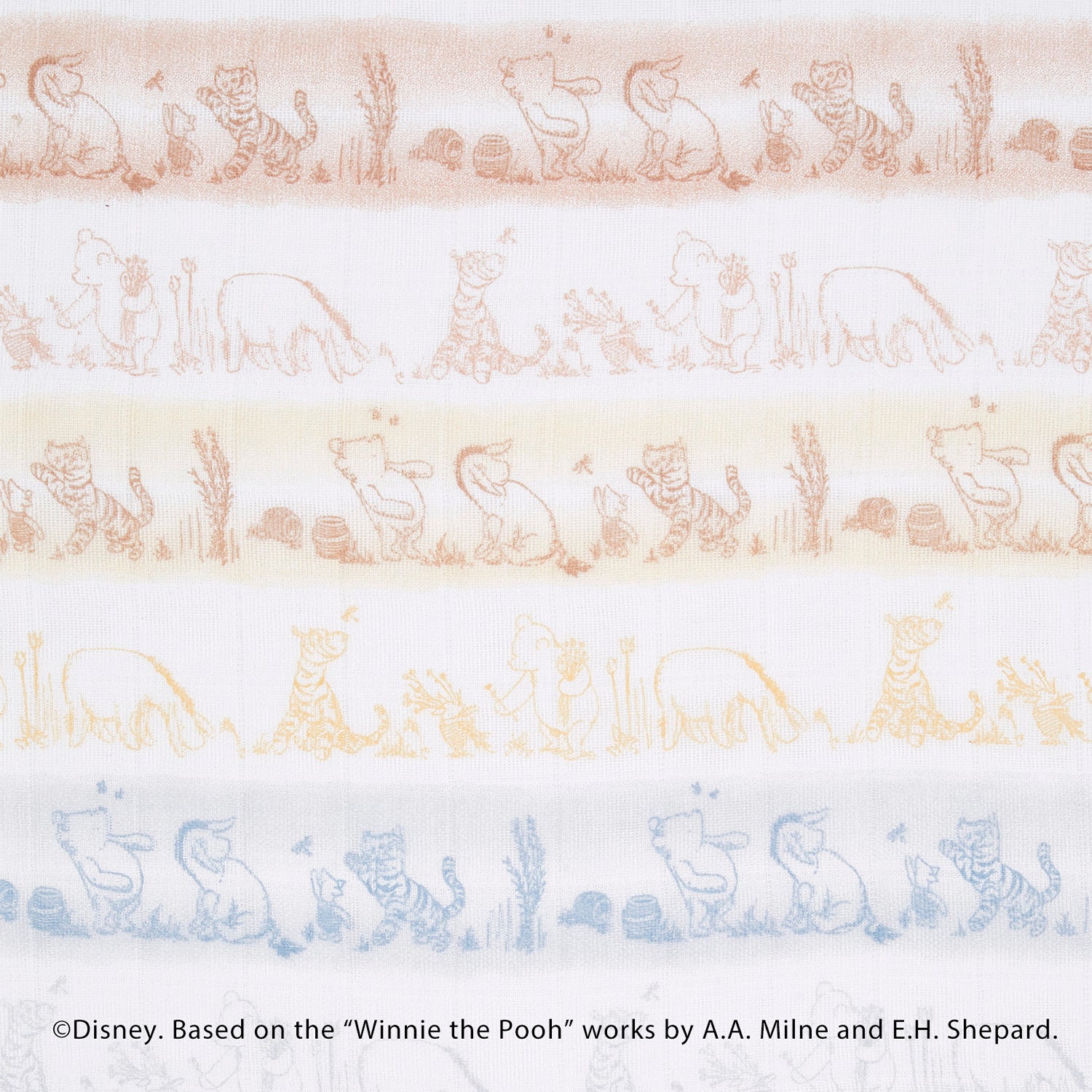 [aden + anais] ディズニー おくるみ - 3枚セット - ウィニー・イン・ザ・ウッズ