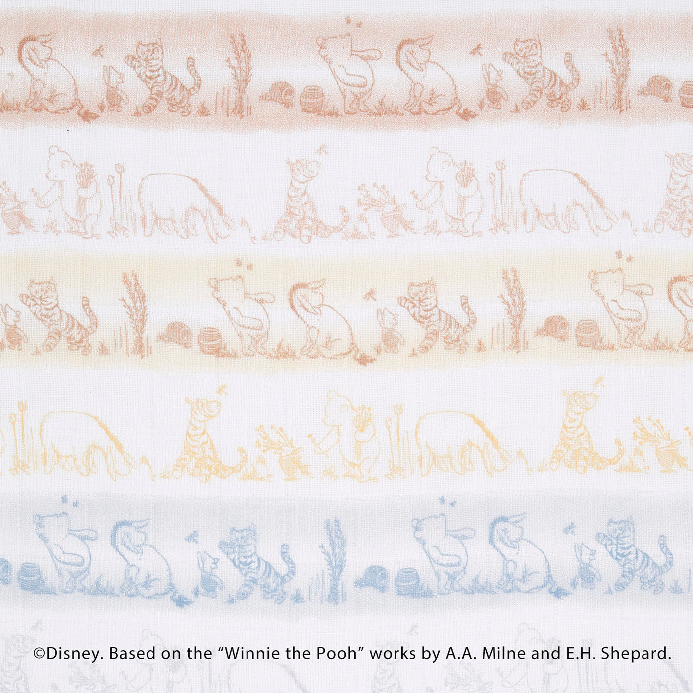 [aden + anais] ディズニー スナップビブ（よだれかけ） - 3枚セット  -  ウィニー・イン・ザ・ウッズ