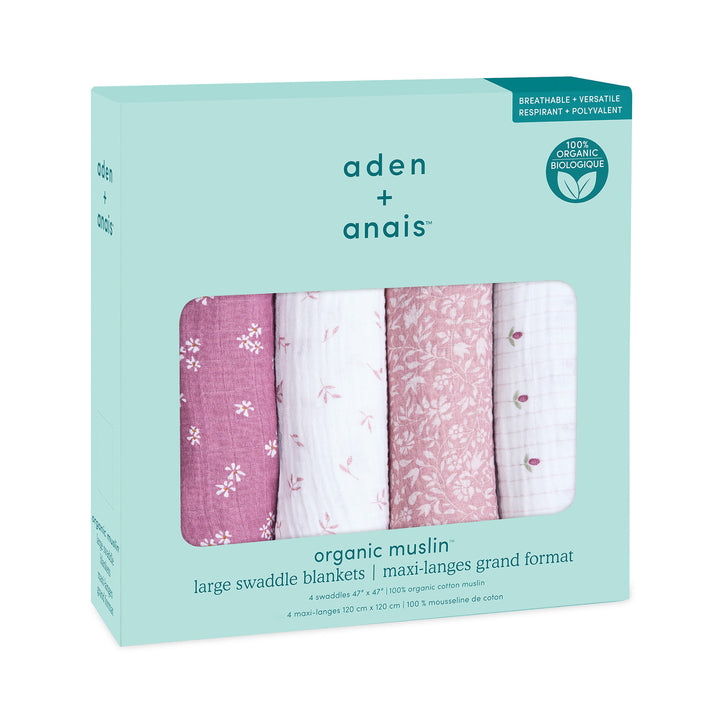 ⭐︎出汁糖⭐︎スワロフスキーおまとめセット aden + anais] オーガニックおくるみ - 4枚セット – blossom39