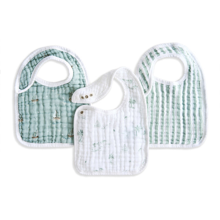 aden + anais] オーガニック スナップビブ（よだれかけ） - 3枚セット