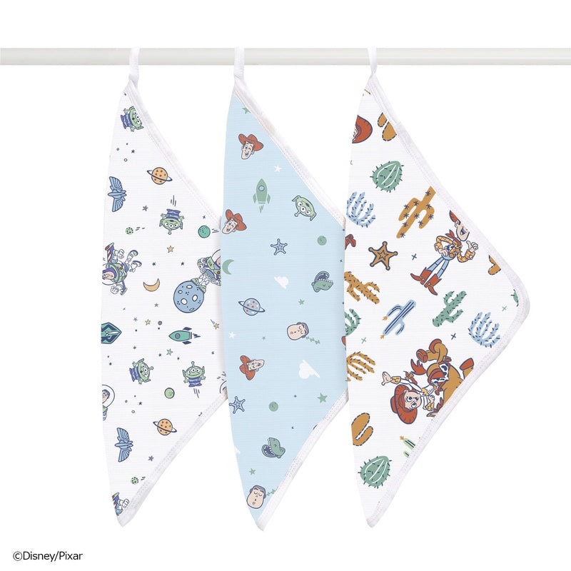 [aden + anais] ディズニー ウォッシュクロス（お口拭き） - 3枚セット  -  トイストーリー