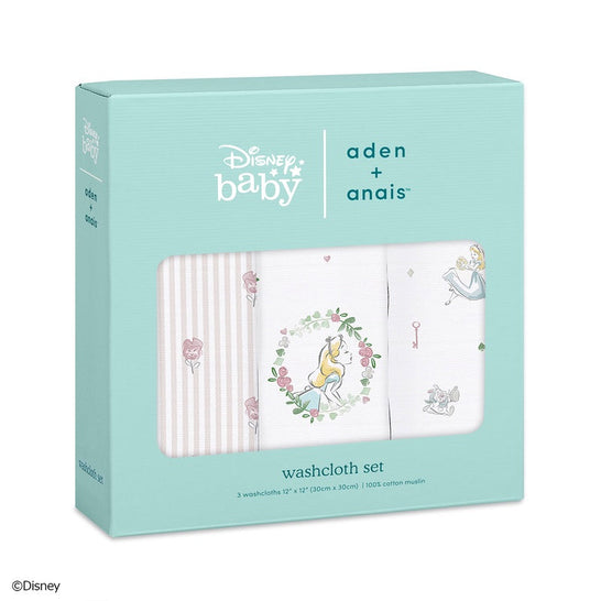 [aden + anais] ディズニー お口拭き - 3枚セット  -  アリス イン ワンダーランド