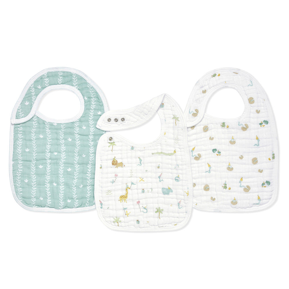 aden + anais] スナップビブ（よだれかけ） 3枚セット - イヤー オブ