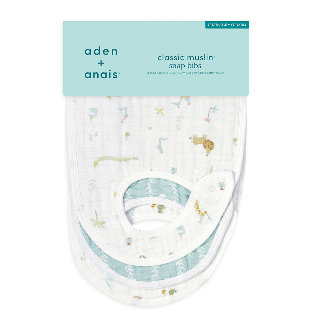 aden + anais] スナップビブ（よだれかけ） 3枚セット - イヤー オブ