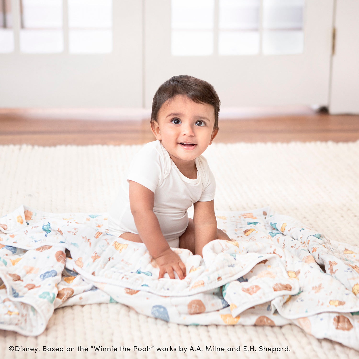 [aden + anais] ディズニー ドリームブランケット  -  ウィニー・イン・ザ・ウッズ