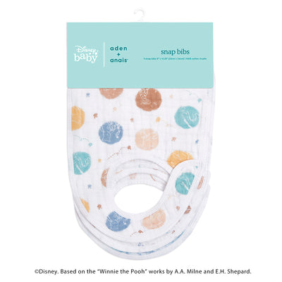 [aden + anais] ディズニー スナップビブ（よだれかけ） - 3枚セット  -  ウィニー・イン・ザ・ウッズ