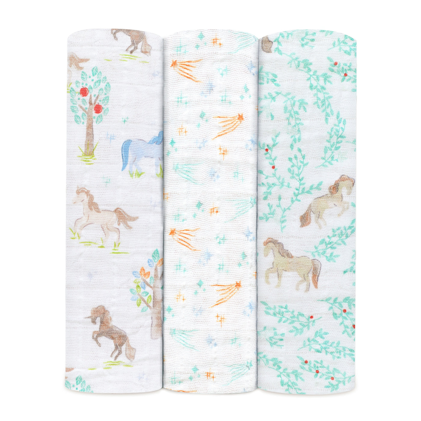 [aden + anais] おくるみ 3枚セット - イヤー オブ ザ ホース