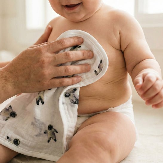 [aden + anais] オーガニックウォッシュクロス（お口拭き） - 3枚セット