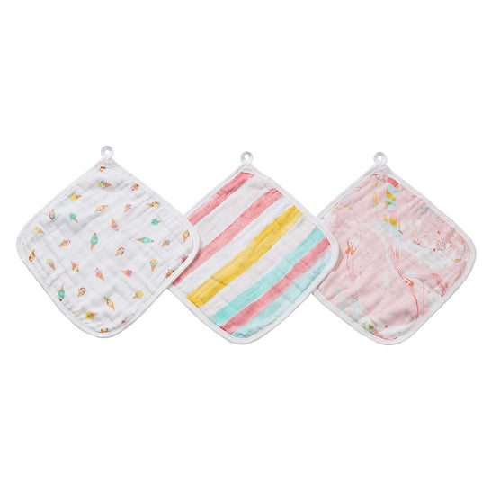 [aden + anais] essentials ウォッシュクロス（お口拭き） - 3枚セット