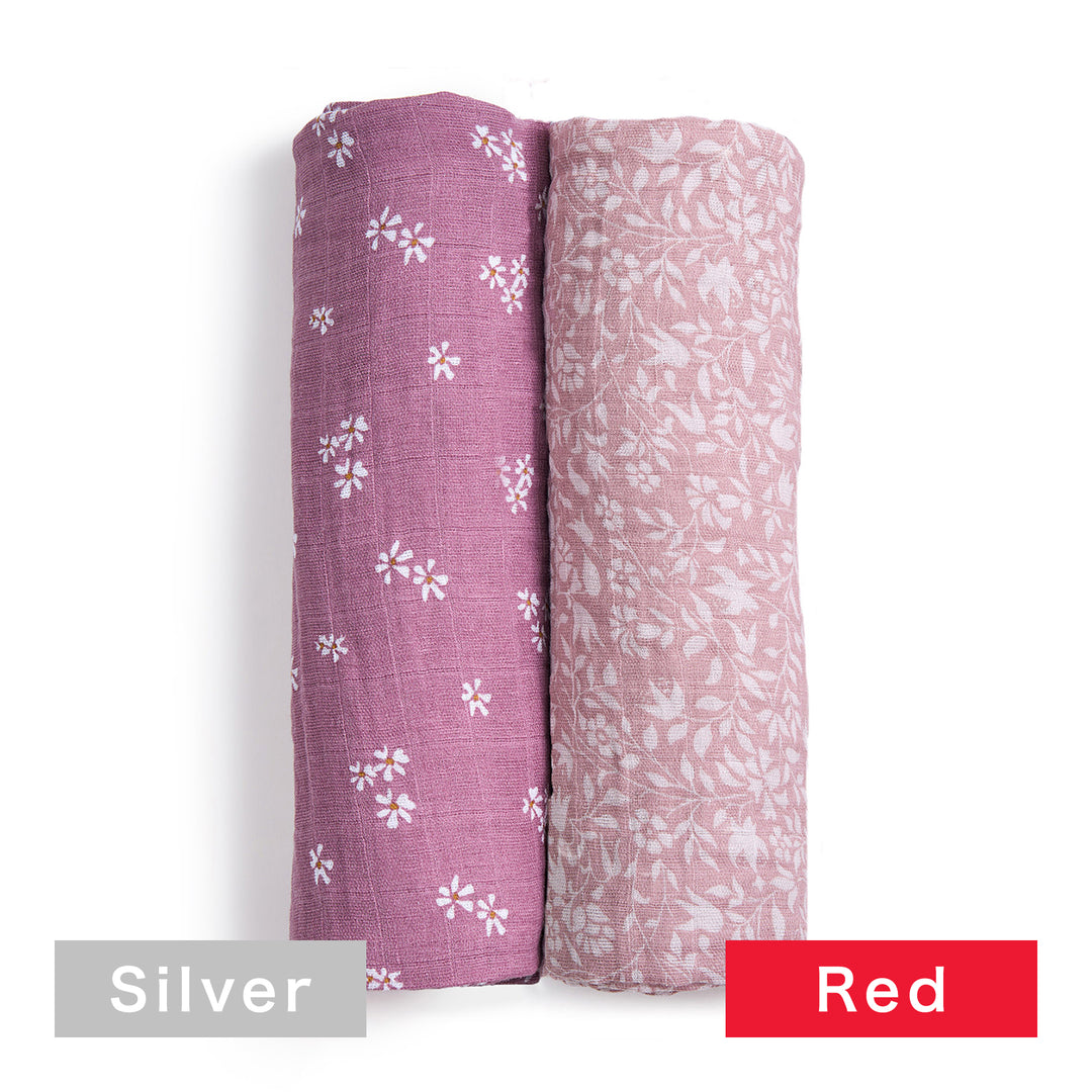 名入れ】[aden + anais] オーガニックおくるみ - 2枚セット