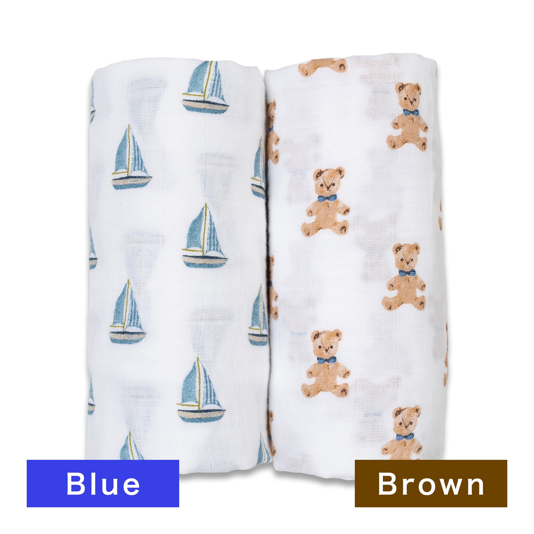 Vintage Teddy / Sailboats