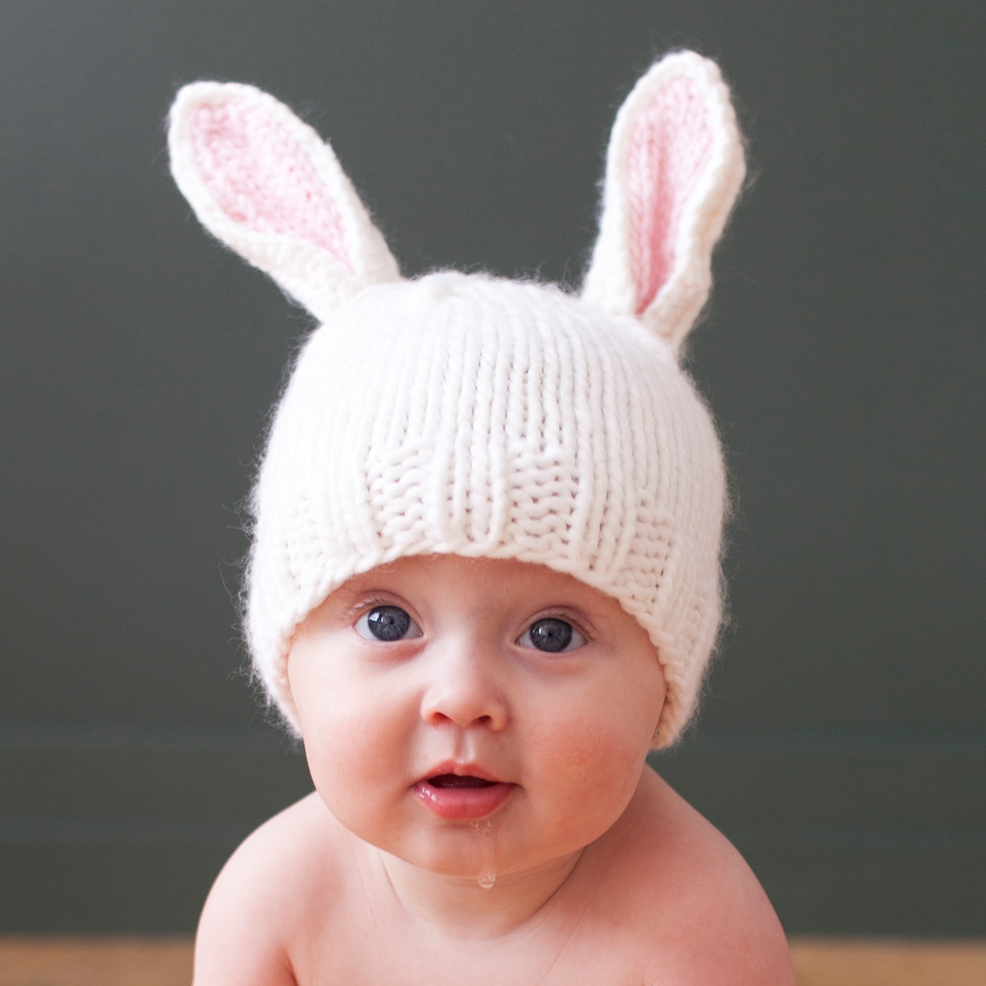 [ブルーベリーヒル] ベイリー バニー（ベビーニット帽）