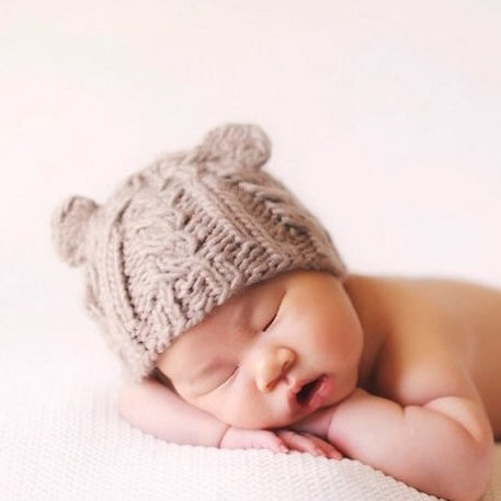 [ブルーベリーヒル] ジュリアンケーブルベア（ベビーニット帽）
