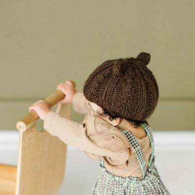 [ブルーベリーヒル] ジュリアンケーブルベア（ベビーニット帽）