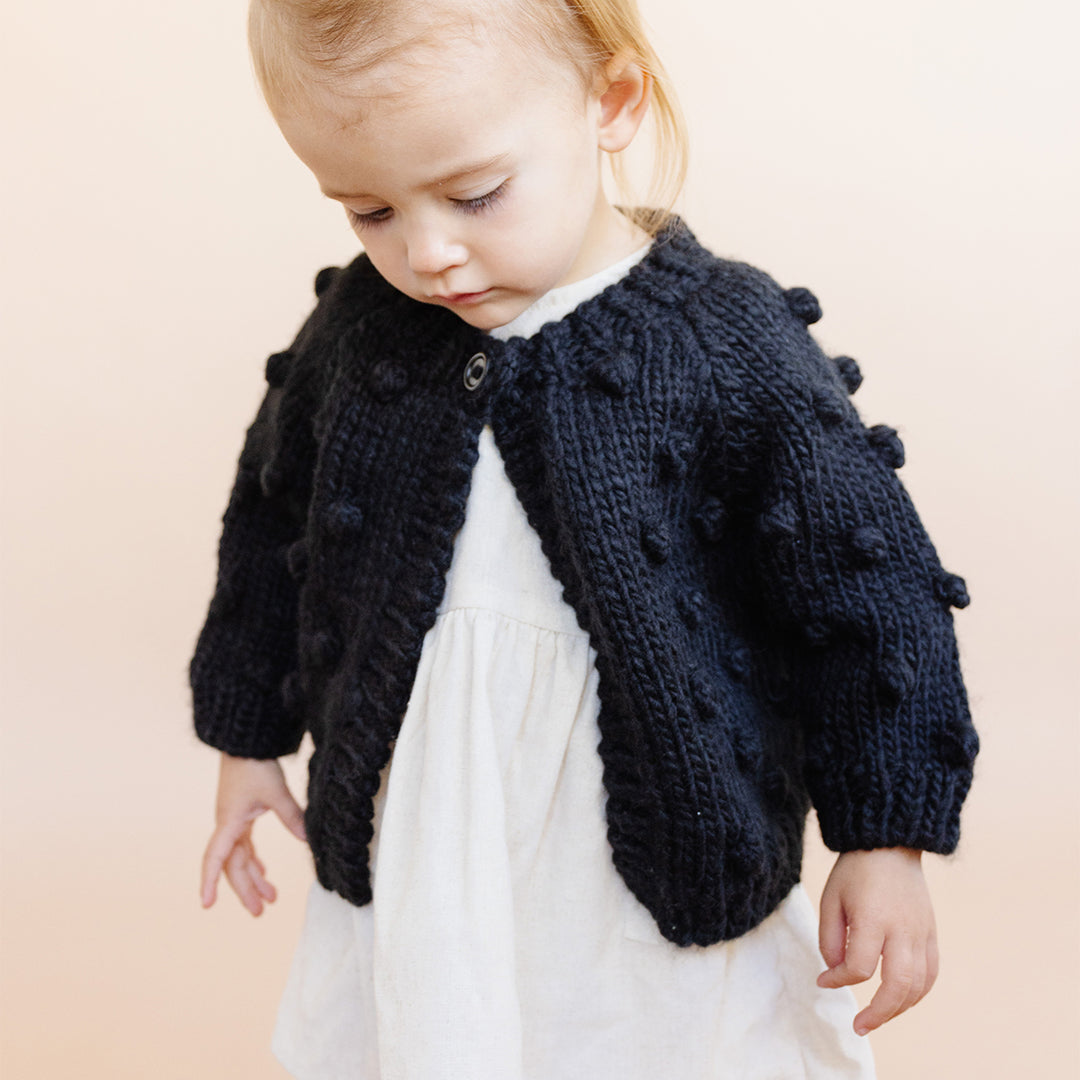 ブルーベリーヒル] ポップコーンカーディガン（12-24ヶ月