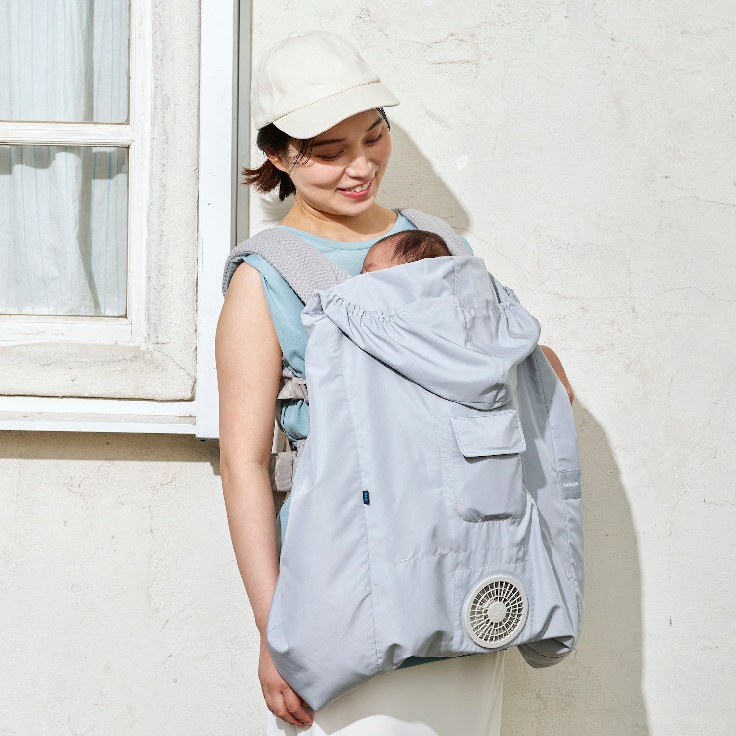 [ベビーホッパー] 空調ベビーケープ / 保冷ジェル付き《2026年モデル》