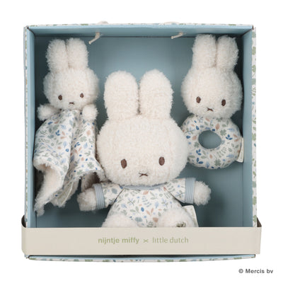 [リトルダッチ] miffy x Little Dutch　ギフトボックス3点セット（ラッキーリーブス）