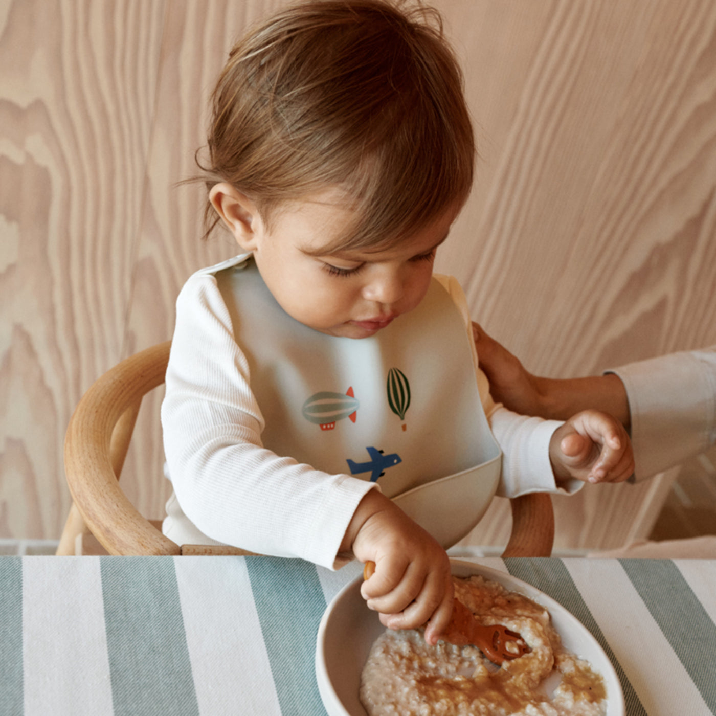 [リーウッド] Tilda Printed Bib 2-Pack / ティルダ シリコンプリントエプロン