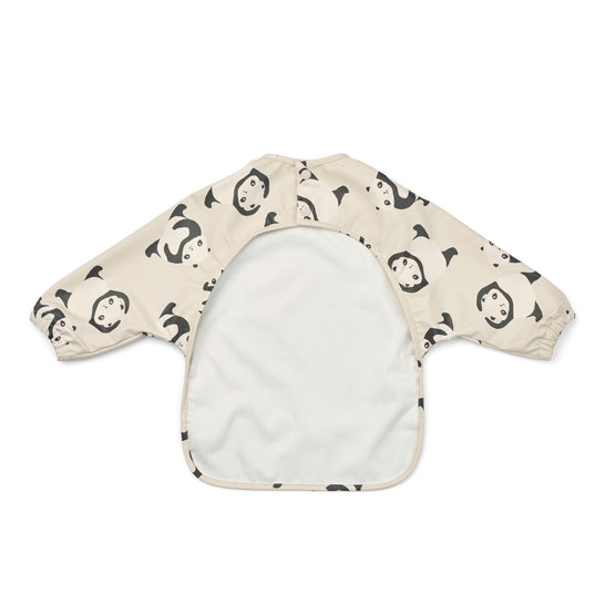 [リーウッド] Merle Printed Cape Bib / メル プリント長袖エプロン