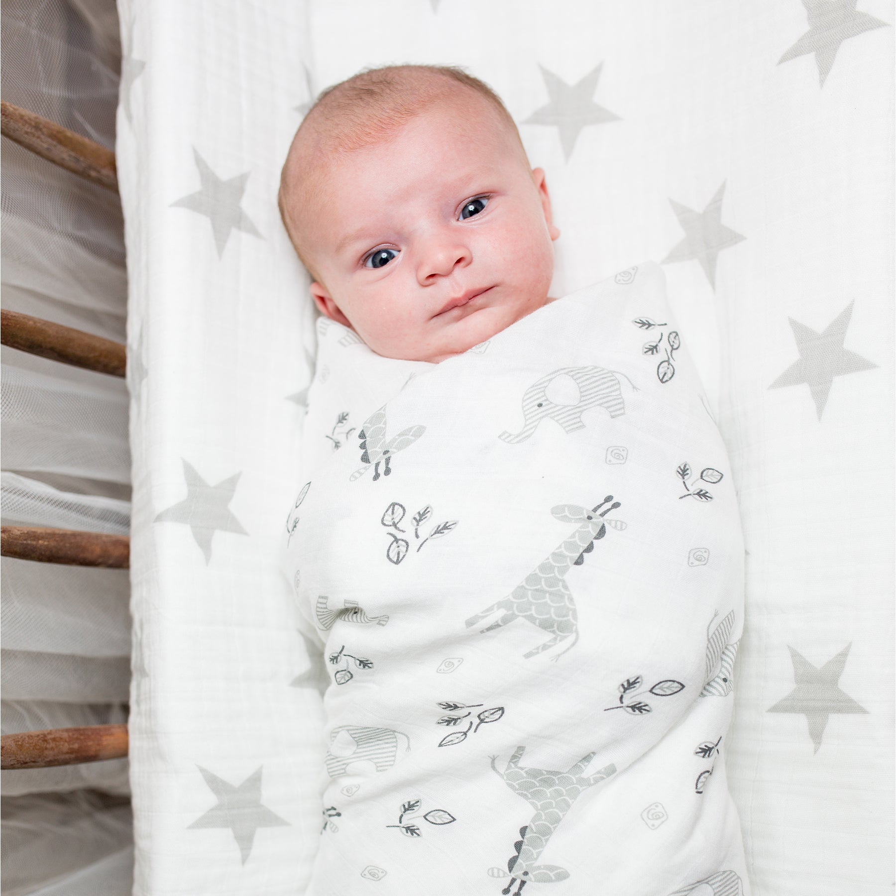 [lulujo] コットンおくるみ1枚