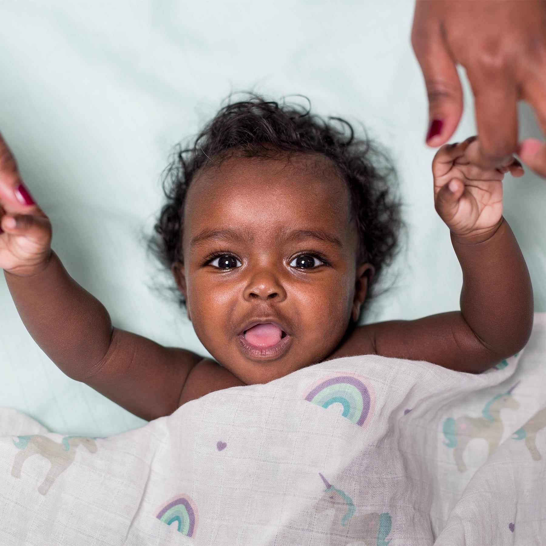 [lulujo] コットンおくるみ1枚