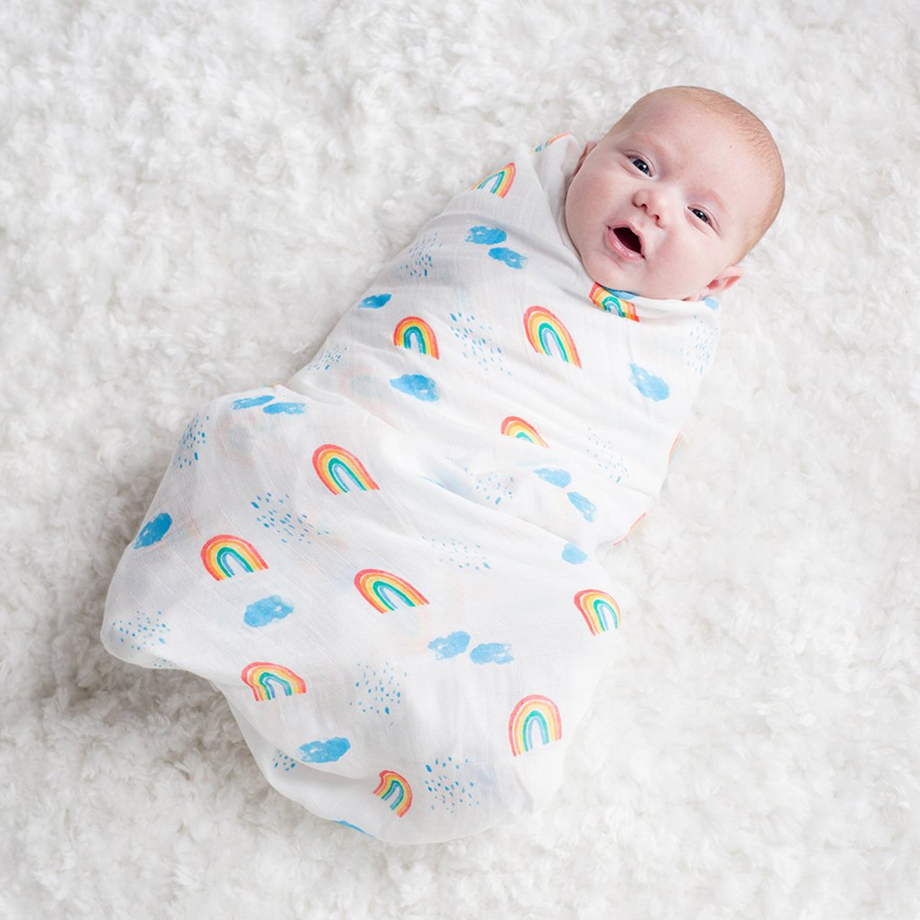 [lulujo] コットンおくるみ1枚