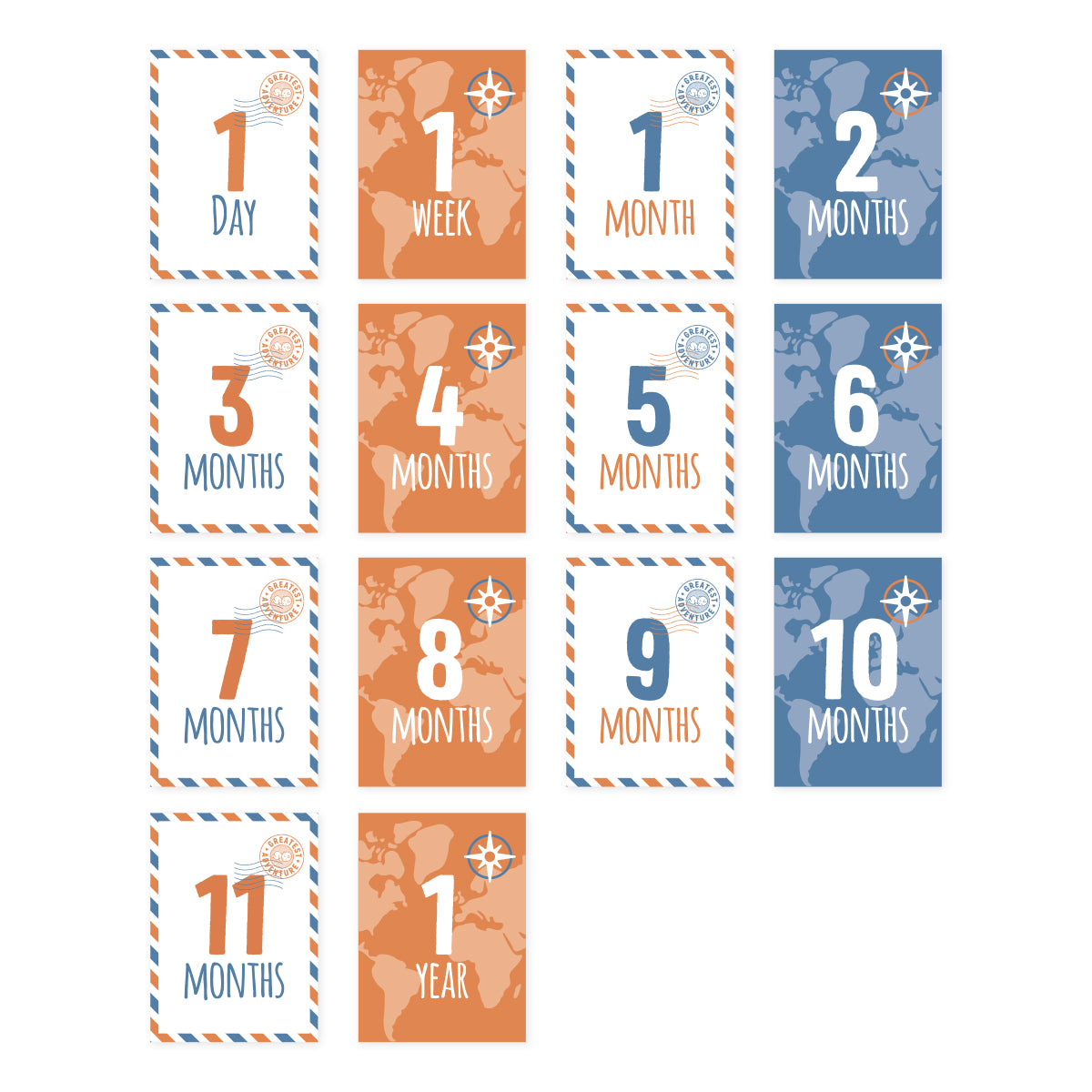 【名入れ】[lulujo] マイルストーンカードセット