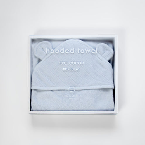 [マカロンベビー] macaron hooded towel / マカロンフードタオル
