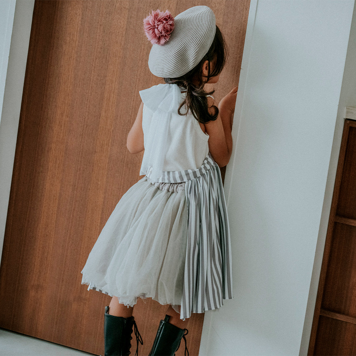 [MARLMARL] bouquet for kids / ブーケ（お食事エプロン・3〜6歳用）