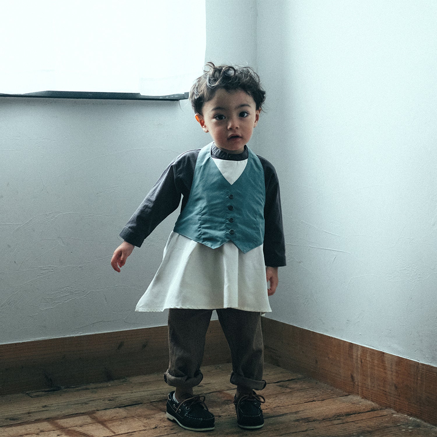 [MARLMARL] garcon  for baby / ギャルソン（お食事エプロン・0〜3歳用）