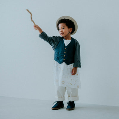 [MARLMARL] garcon  for kids / ギャルソン（お食事エプロン・3〜6歳用）