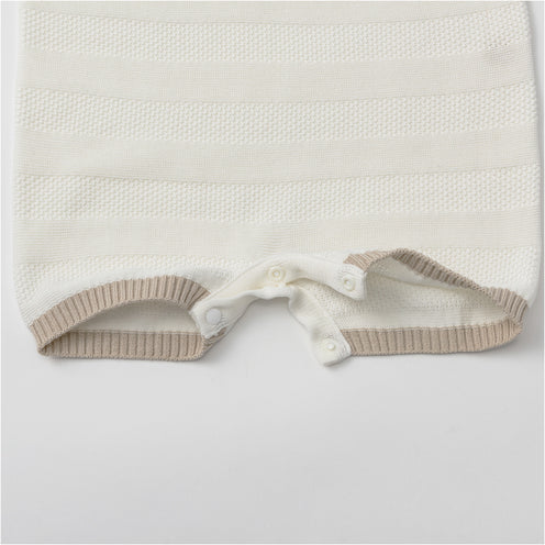 [MARLMARL] knit polo rompers / ニットポロロンパース