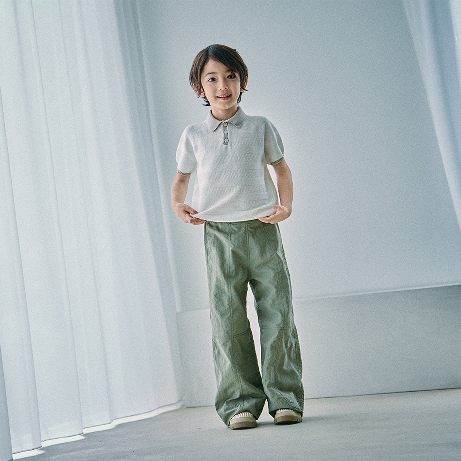 [MARLMARL] knit polo shirts / ニットポロシャツ