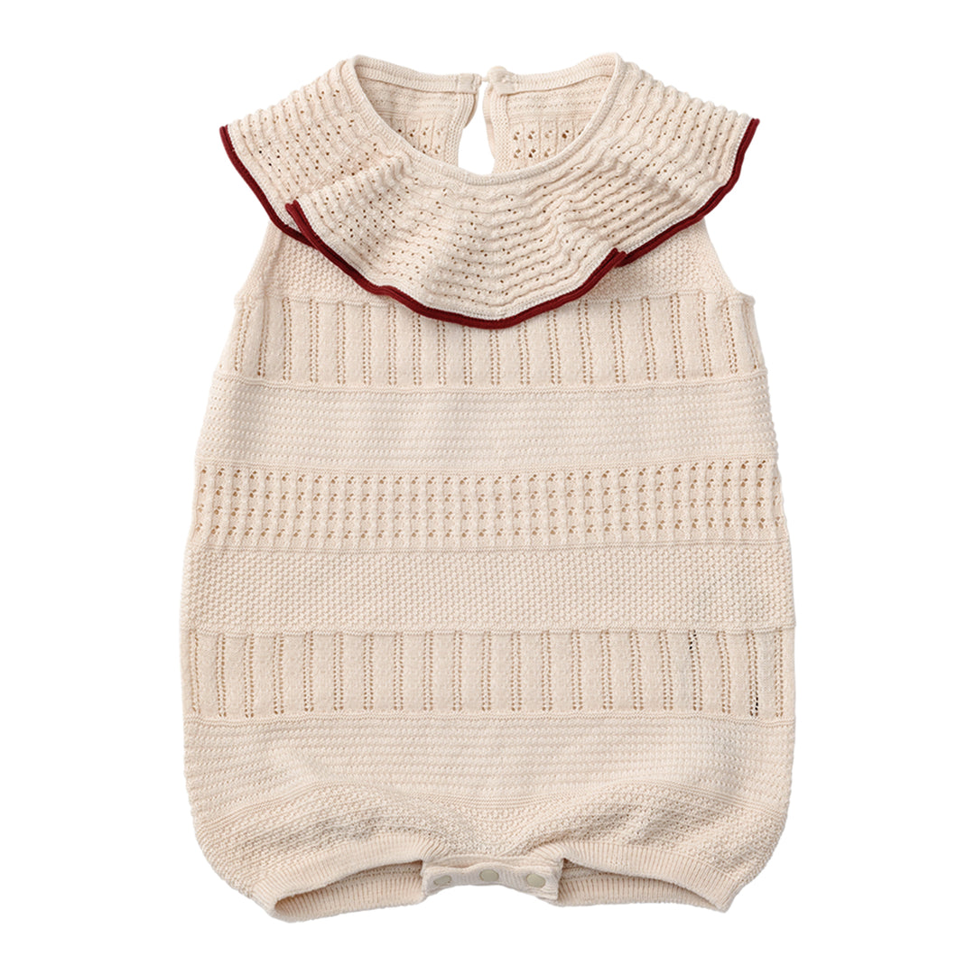 MARLMARL knit frill rompers ニットフリルロンパース MARLMARL] knit frill rompers / ニットフリルロンパース – blossom39