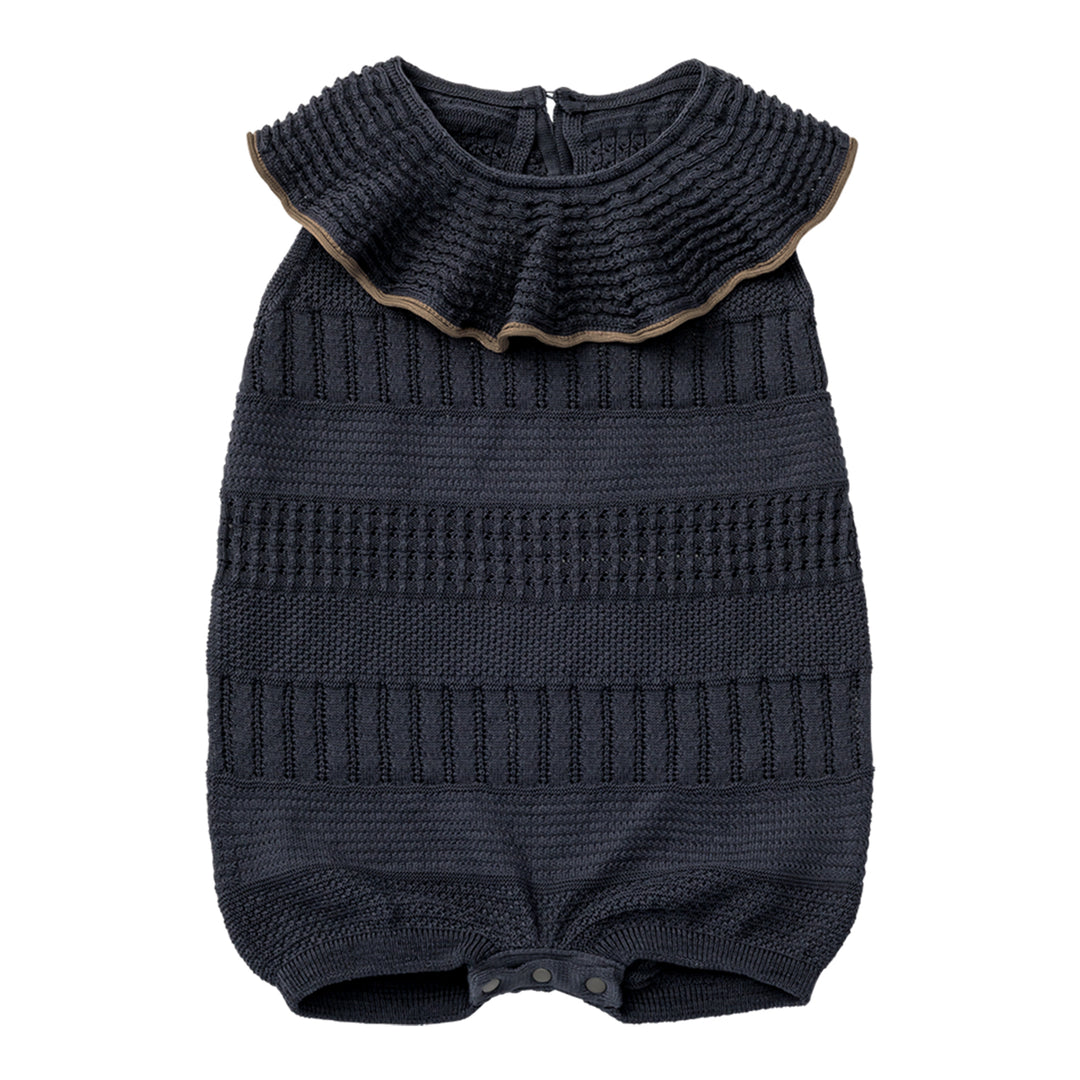 MARLMARL] knit frill rompers / ニットフリルロンパース