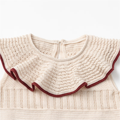[MARLMARL] knit frill rompers / ニットフリルロンパース