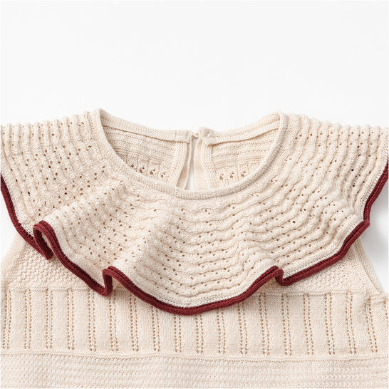 [MARLMARL] knit frill rompers / ニットフリルロンパース