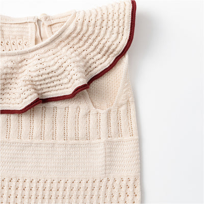 [MARLMARL] knit frill rompers / ニットフリルロンパース