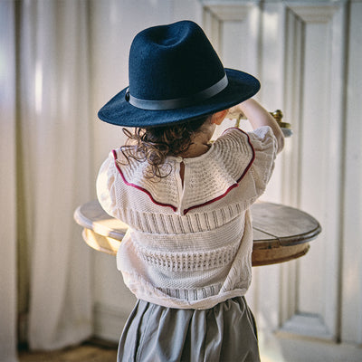 [MARLMARL] knit frill blouses / ニットフリルブラウシーズ
