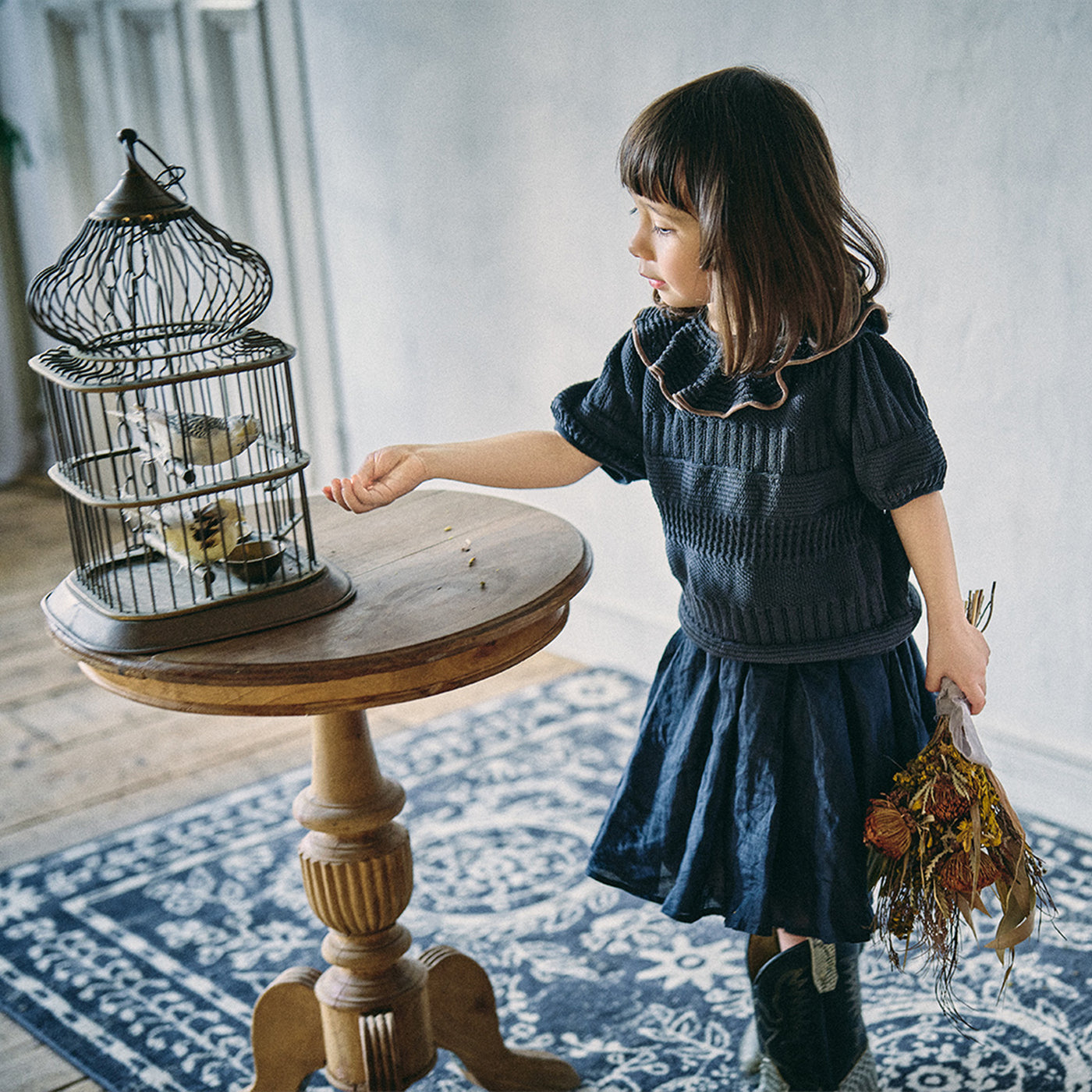 [MARLMARL] knit frill blouses / ニットフリルブラウシーズ