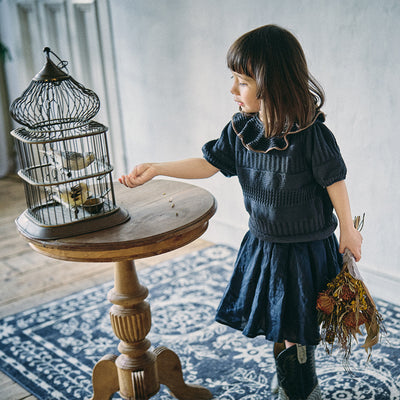 [MARLMARL] knit frill blouses / ニットフリルブラウシーズ