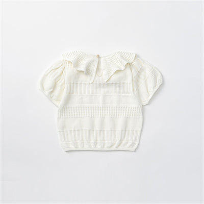 [MARLMARL] knit frill blouses / ニットフリルブラウシーズ