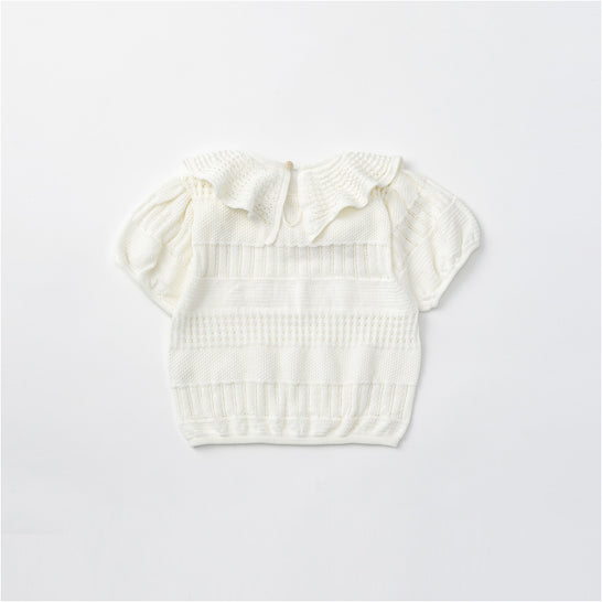 [MARLMARL] knit frill blouses / ニットフリルブラウシーズ
