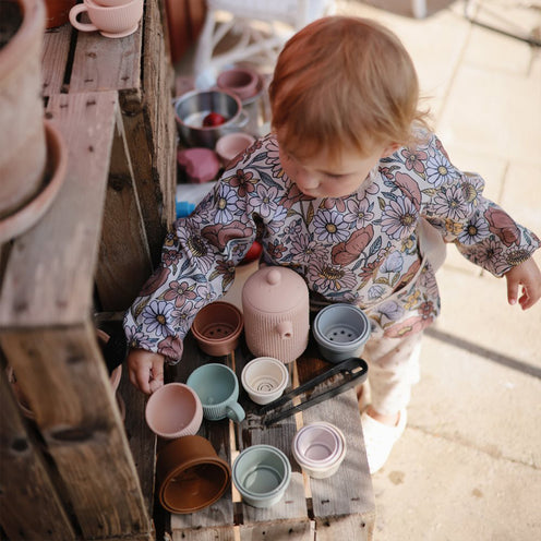 [ムシエ] 長袖エプロン