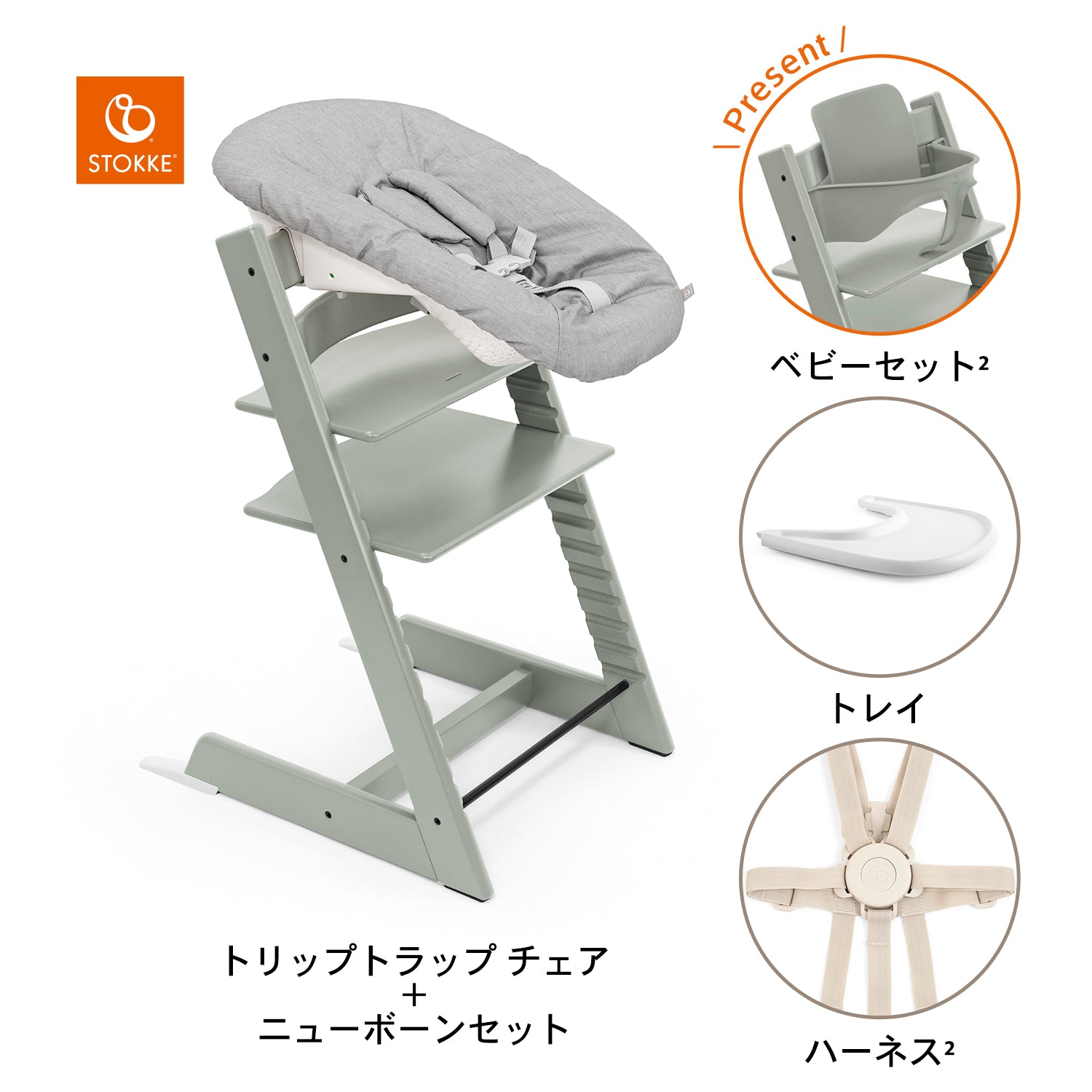 グレイシアグリーン / ホワイト / グレー